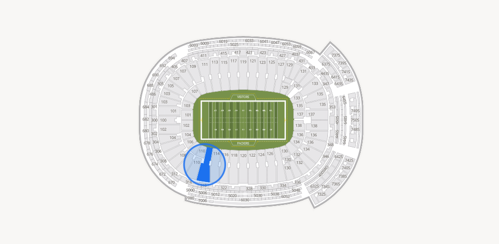 Lambeau Field Seating Chart