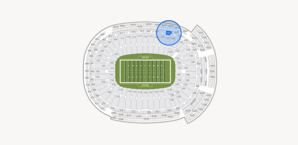 Lambeau Field Seating Chart