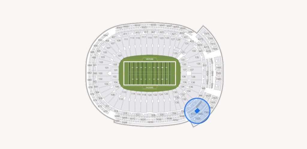 Lambeau Field Seating Chart
