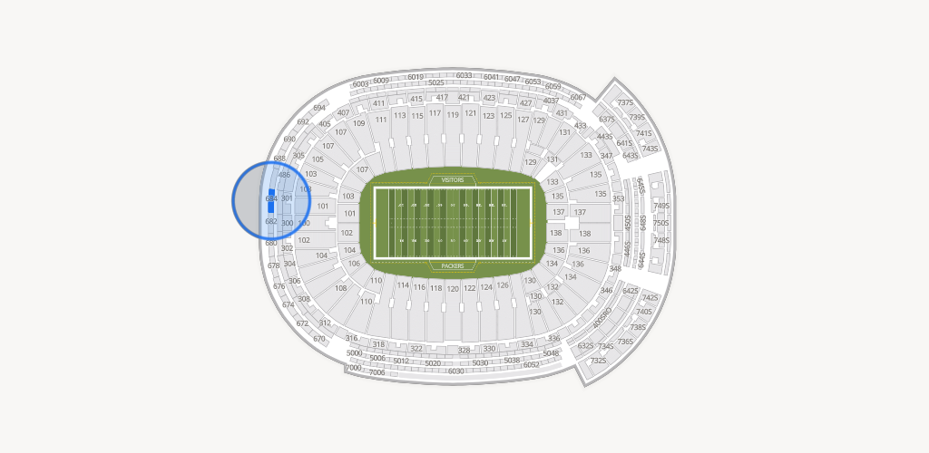 Lambeau Field Seating Chart
