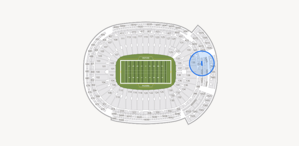 Lambeau Field Seating Chart