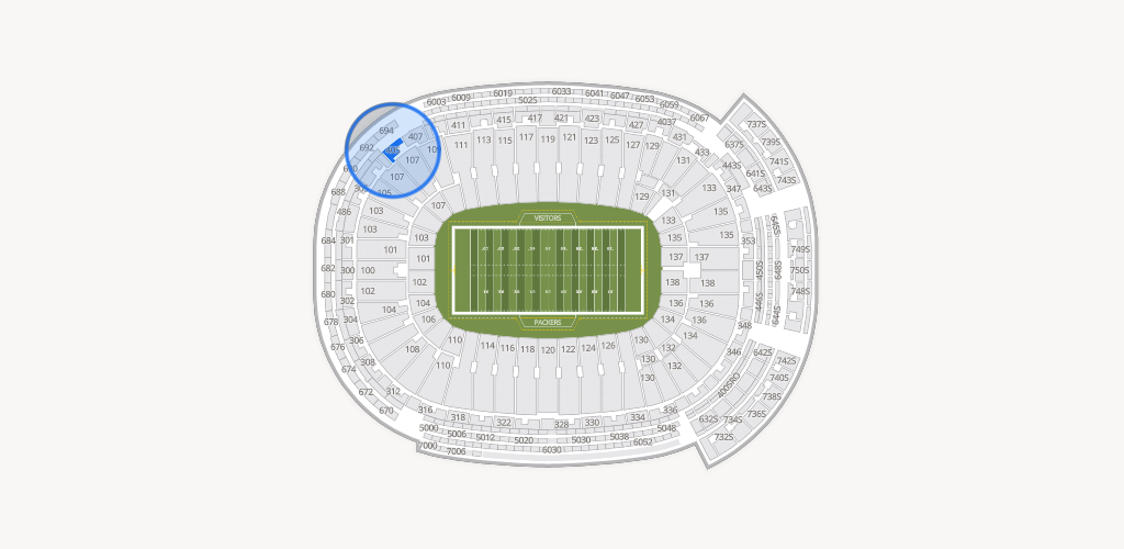 Lambeau Field Seating Chart