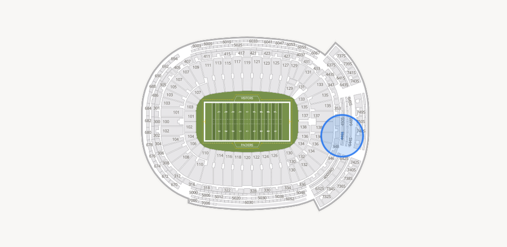 Lambeau Field Seating Chart