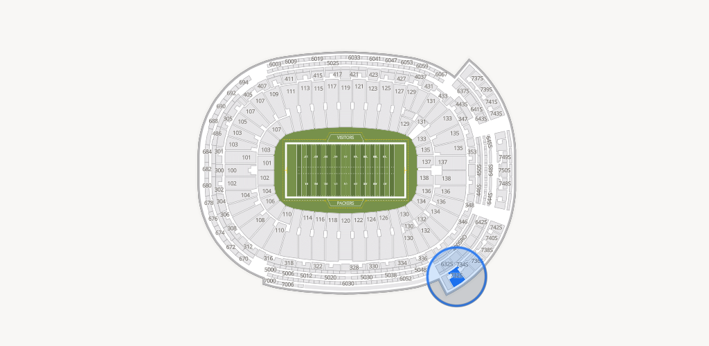 Lambeau Field Seating Chart