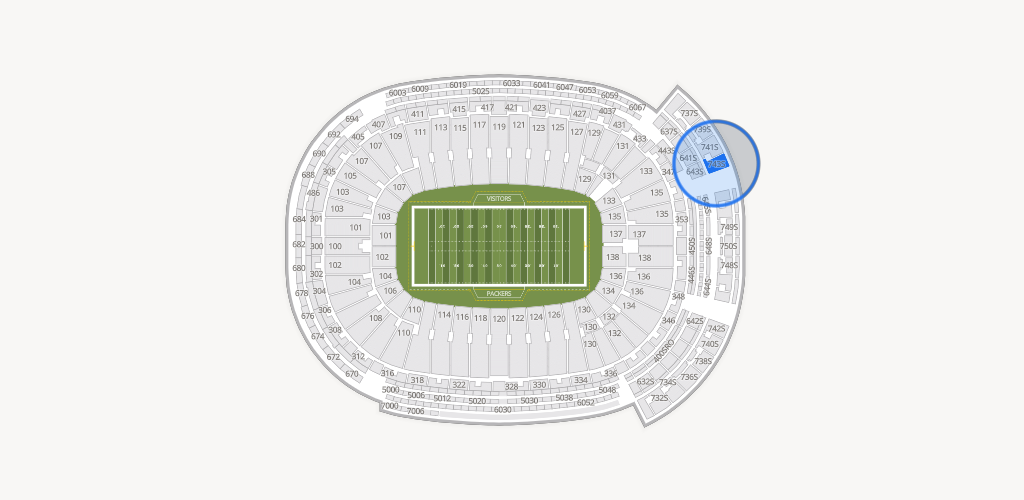 Lambeau Field Seating Chart