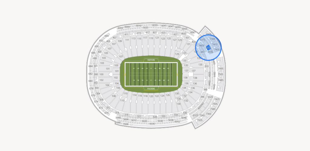 Lambeau Field Seating Chart