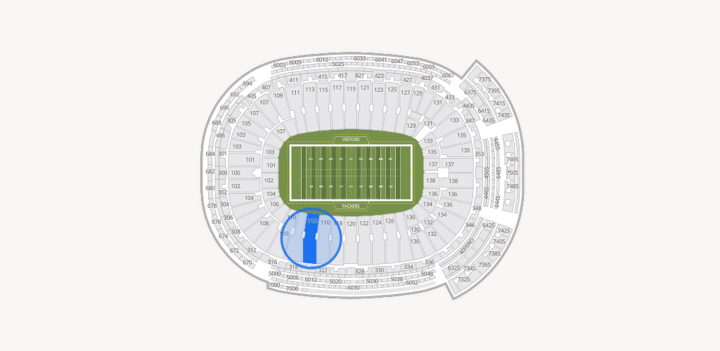 Lambeau Field Seating Chart