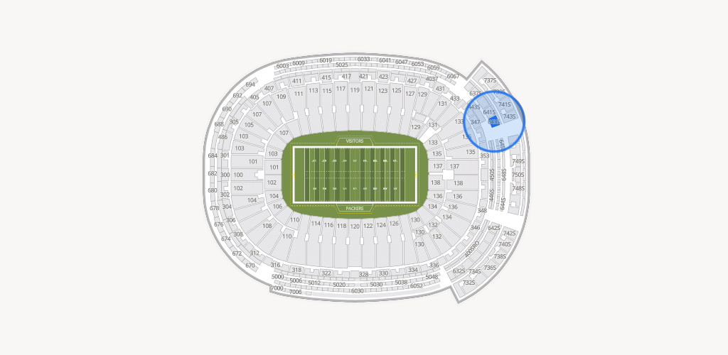 Lambeau Field Seating Chart