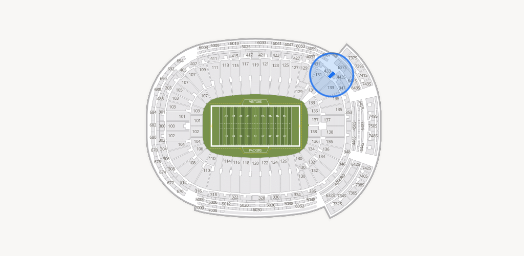Lambeau Field Seating Chart