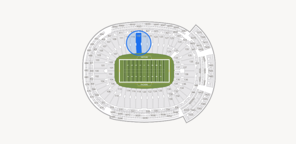 Lambeau Field Seating Chart