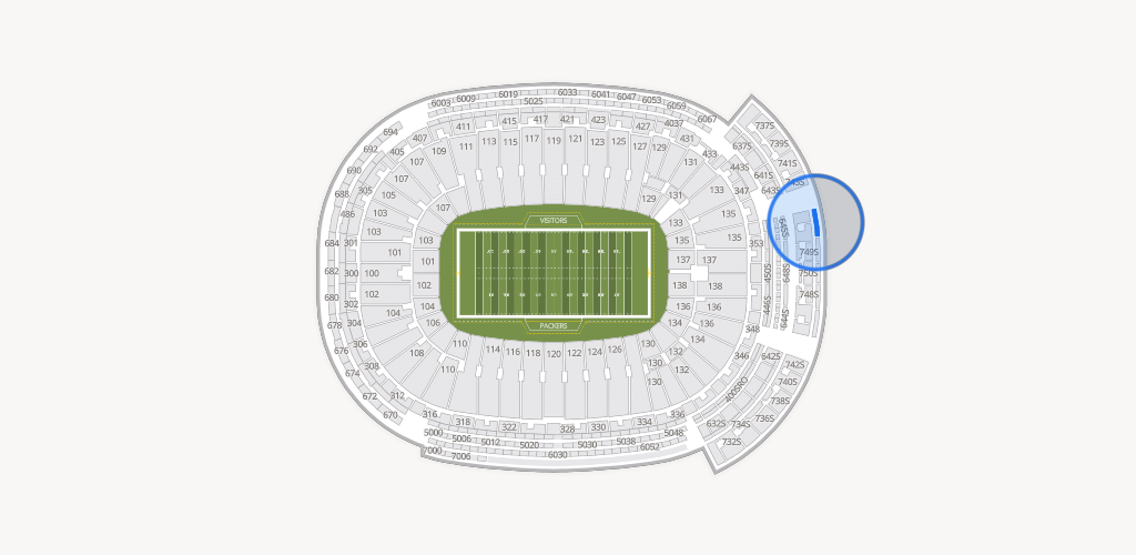 Lambeau Field Seating Chart