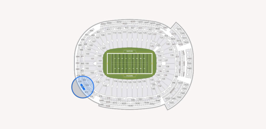 Lambeau Field Seating Chart