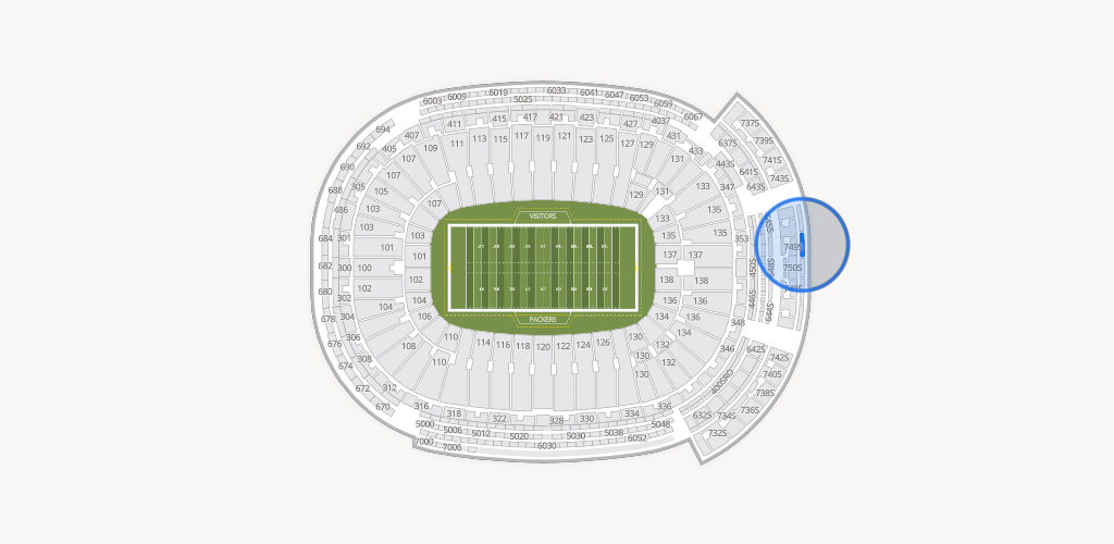 Lambeau Field Seating Chart