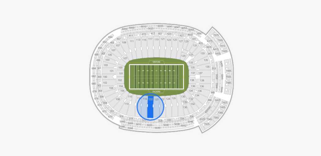 Lambeau Field Seating Chart