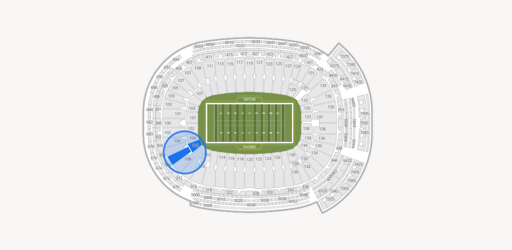 Lambeau Field Seating Chart