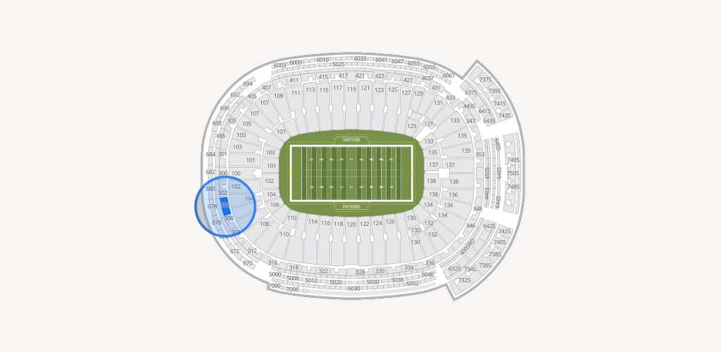 Lambeau Field Seating Chart