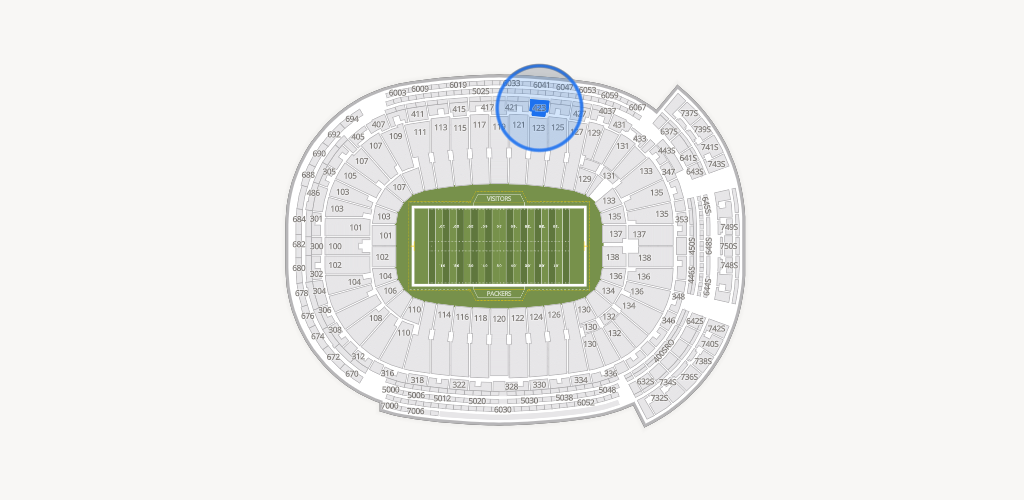 Lambeau Field Seating Chart