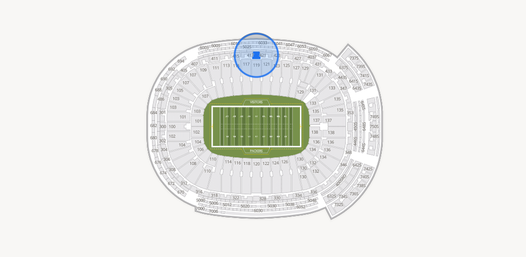 Lambeau Field Seating Chart