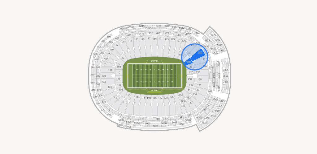 Lambeau Field Seating Chart