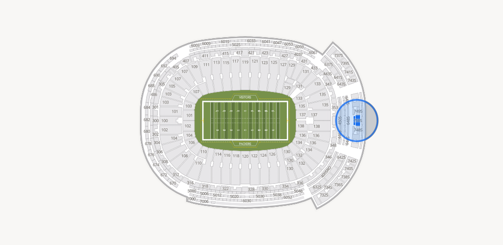Lambeau Field Seating Chart