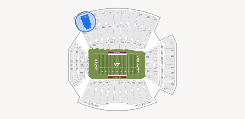Lane Stadium Seating Chart