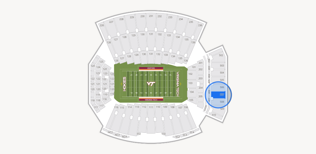 Lane Stadium Seating Chart