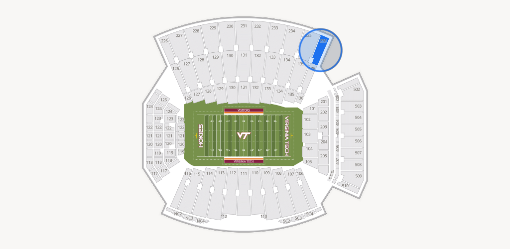 Lane Stadium Seating Chart