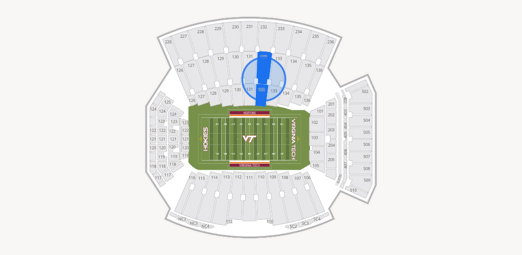 Lane Stadium Seating Chart