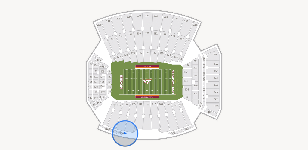 Lane Stadium Seating Chart