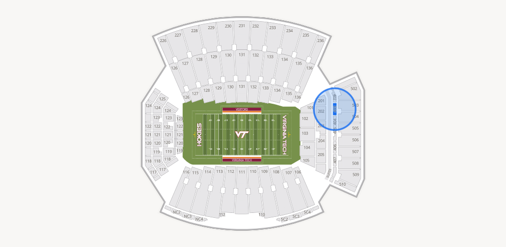 Lane Stadium Seating Chart