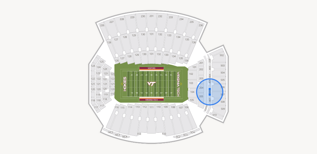 Lane Stadium Seating Chart