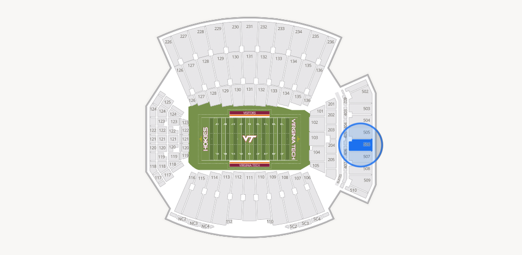 Lane Stadium Seating Chart
