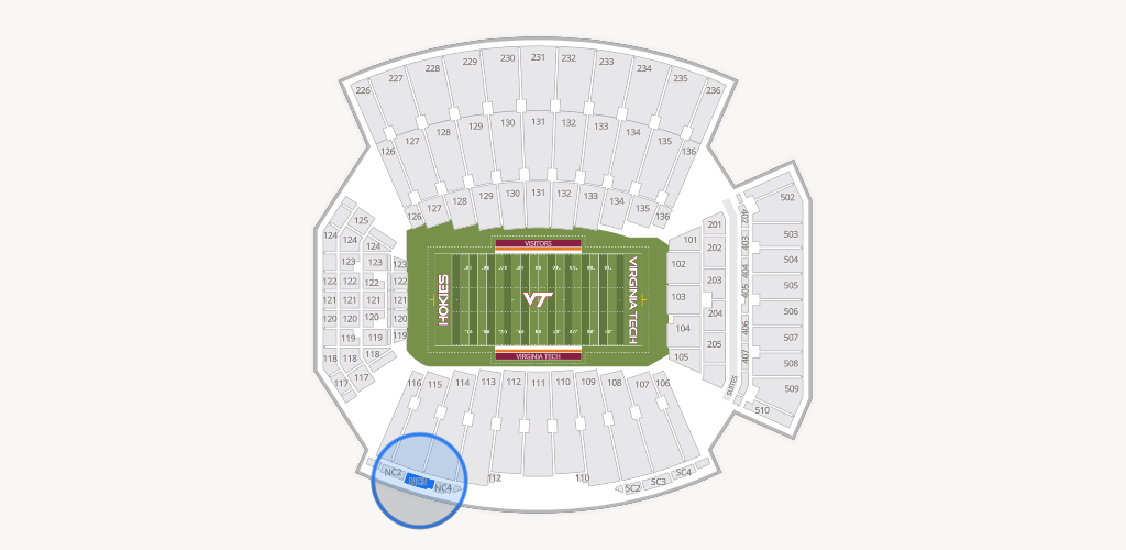 Lane Stadium Seating Chart