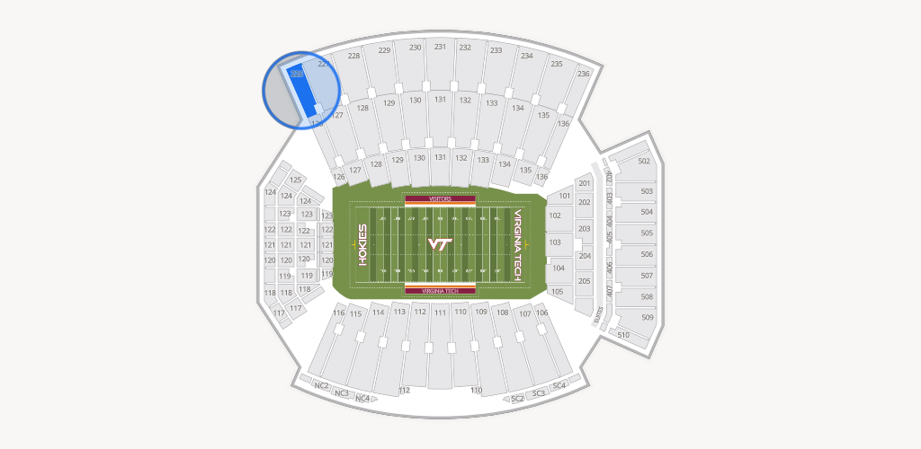 Lane Stadium Seating Chart
