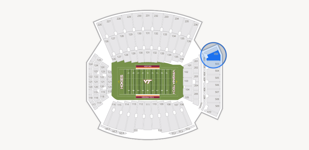 Lane Stadium Seating Chart
