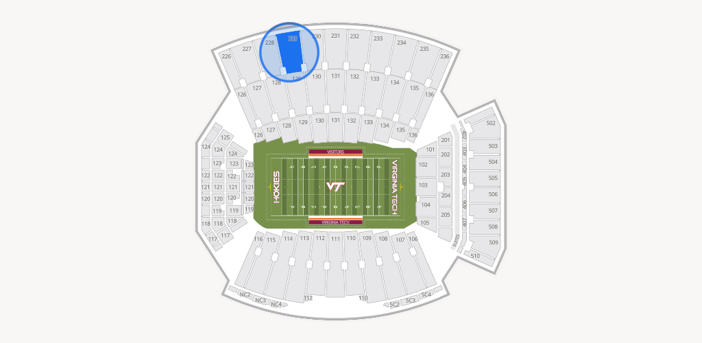 Lane Stadium Seating Chart