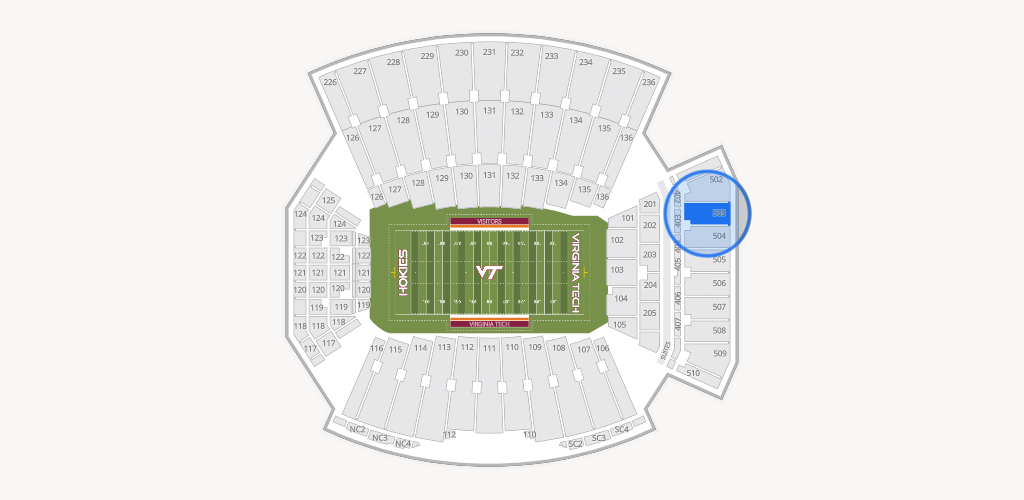 Lane Stadium Seating Chart
