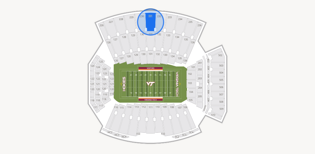 Lane Stadium Seating Chart