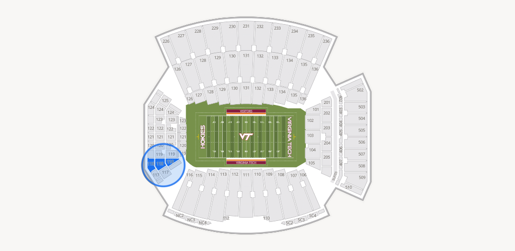Lane Stadium Seating Chart