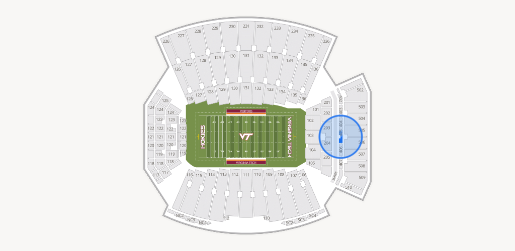 Lane Stadium Seating Chart