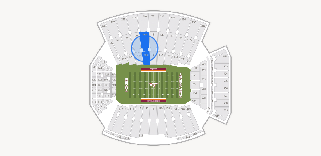Lane Stadium Seating Chart