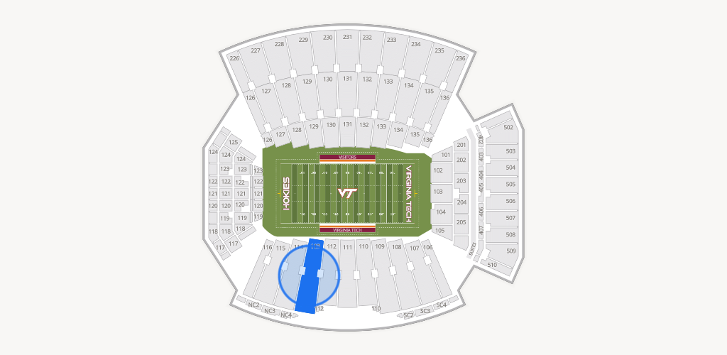 Lane Stadium Seating Chart