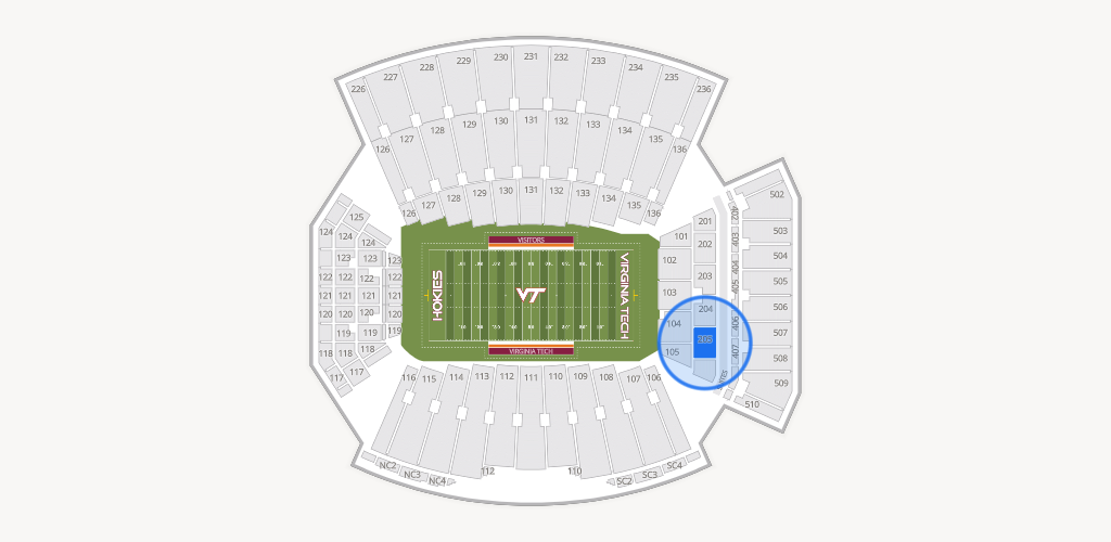 Lane Stadium Seating Chart