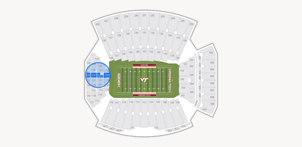 Lane Stadium Seating Chart
