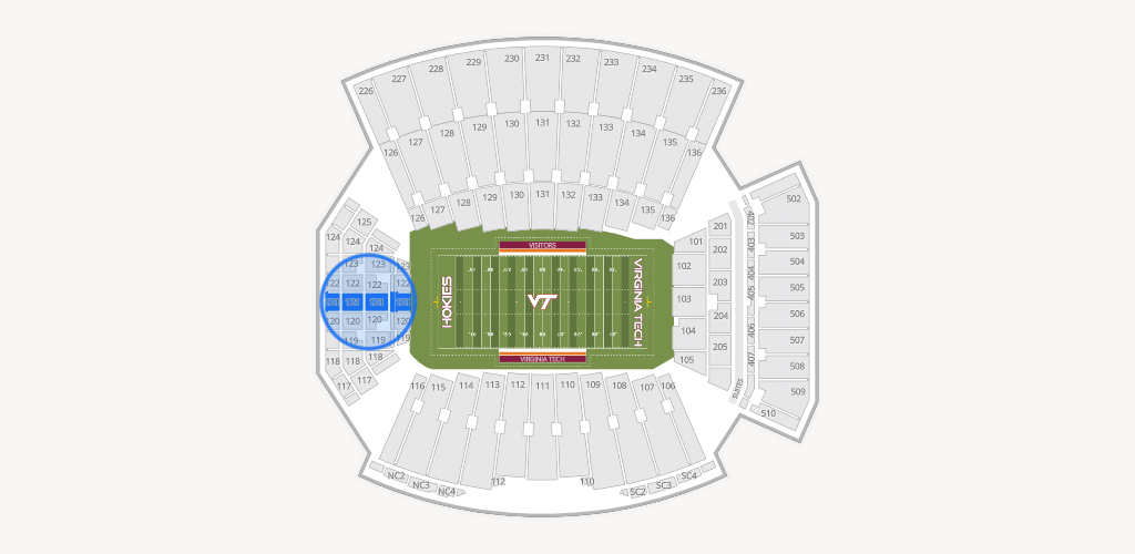 Lane Stadium Seating Chart