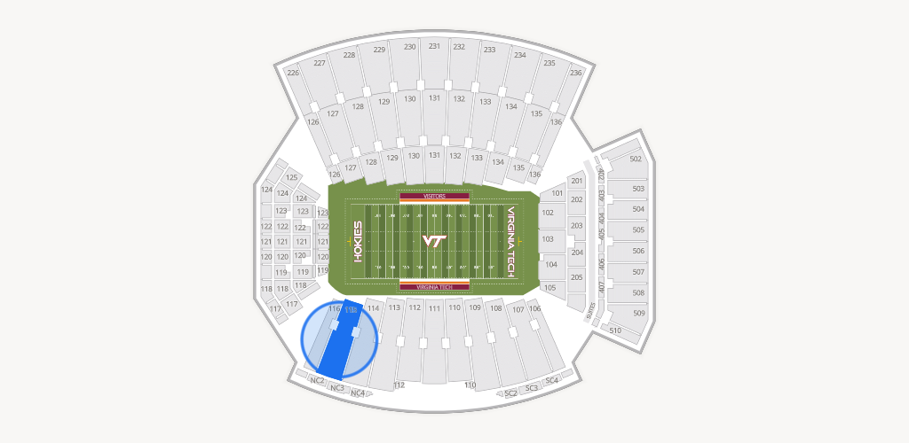 Lane Stadium Seating Chart
