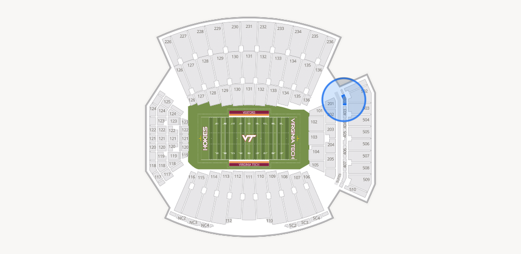 Lane Stadium Seating Chart