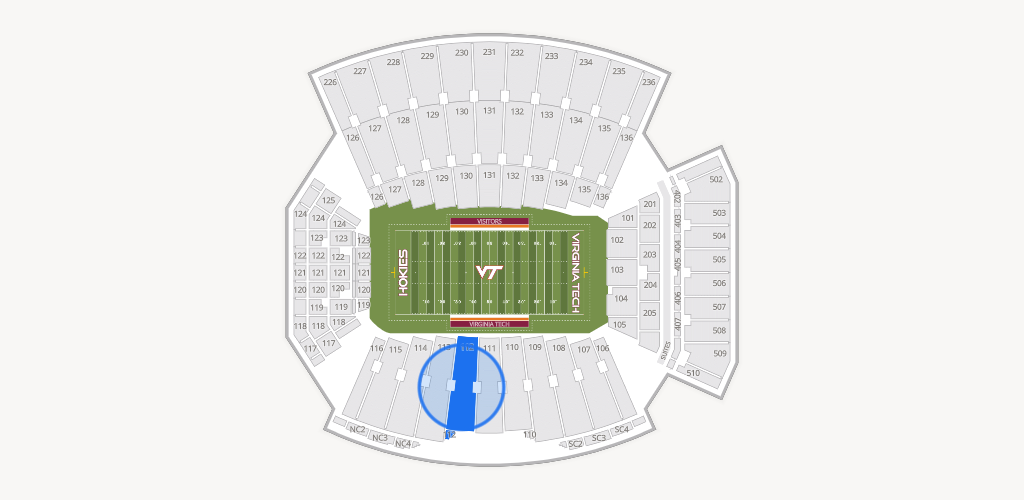 Lane Stadium Seating Chart