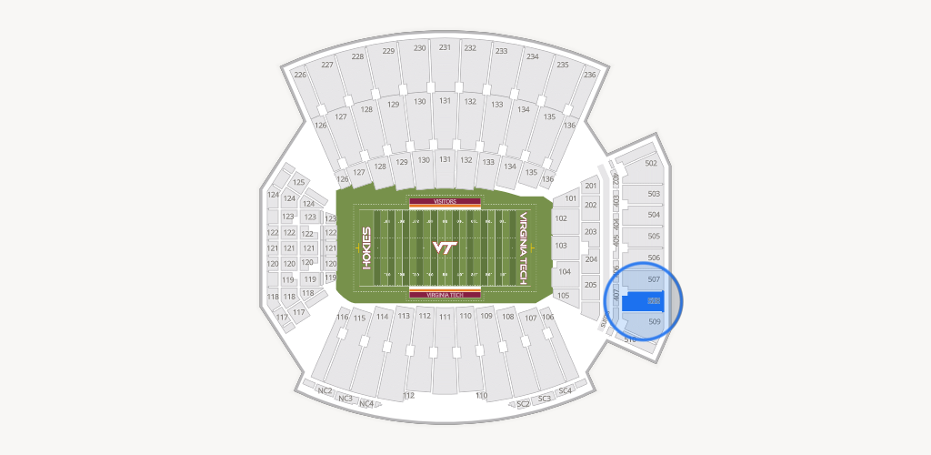 Lane Stadium Seating Chart