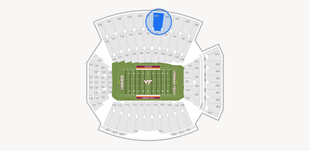 Lane Stadium Seating Chart